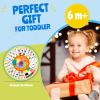 Age 1 2 3 Toddler Learning Words Pronunciation Machine,12 Month+ Kids Early Education Toys,Children Electronic Interactive Point Reader,with Music & RGB Lights,12.83inch Diameter Rotating Wheel view 3