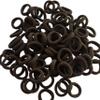 100 Pieces Elastic Baby Brown Hair Ties 2cm Hair Bands Kid Colored Ponytail Holders for Baby Girl Toddler view 1