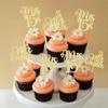 12Pcs Mis Quince Cupcake Toppers - Gold Glitter 'Mis 15' Butterfly Cupcake Decorations for 15th Birthday Theme Party Supplies view 4