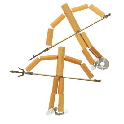 BESPORTBLE 2 Puppet DIY Materials Creative Playthings for Puppet Craft Kit for Hands Fun and Skill Development for Group Activities and Games