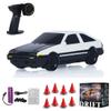 Actualia 1/43 Scale Mini RC Drift Car, 2.4G Full Proportional Electric Racing Drift Car Model with Lights, 15KM/H Speed Remote Control Vehicle Toy Gift for Hobbyists & Adult view 1