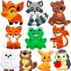 Fridge Magnets for Kids Forest Animals - Large Cute Rubber Animal Magnets for Fridge Whiteboard - Refrigerator Magnets for Toddlers - Magnetic Educational Activities - Toddler Magnet Toys view 1