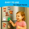 Fridge Magnets for Kids Forest Animals - Large Cute Rubber Animal Magnets for Fridge Whiteboard - Refrigerator Magnets for Toddlers - Magnetic Educational Activities - Toddler Magnet Toys view 4