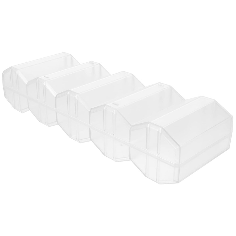 Kisangel Large Capacity Poker Chip Storage Box Transparent Game Chip Holder with Compartment Design for Organizing and Carrying Poker Cards and Portable