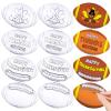 12 Pcs Thanksgiving Stress Footballs Crafts for Kids 5 Inch Color Your Own Footballs DIY Craft Thanksgiving Fall Coloring Stress Ball Harvest Party Craft Gifts for Kid Home Classroom Activities Supply view 1