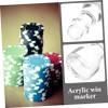 Abaodam 3pcs Acrylic Roulette Win for Games Easy Use Wheel Marker for Adults for Indoor and Outdoor Gatherings view 4