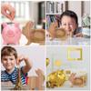 Abaodam Natural Wood Rabbit Shape Coin Bank for Boys and Girls Boys Birthday Wooden Piggy Bank for Home Decor view 3