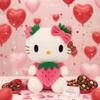 AlphaDesignLuxe 11 Pink Strawberry Cat Plush Toy  Soft Kawaii Plush Doll, Cute Stuffed Animal Gift for Girls, Teens & Collectors view 2