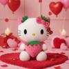 AlphaDesignLuxe 11 Pink Strawberry Cat Plush Toy  Soft Kawaii Plush Doll, Cute Stuffed Animal Gift for Girls, Teens & Collectors view 4