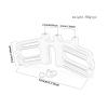 EHJRE 1/7 Scale RC Car Double Motor Bracket Motor Mount Seat for Remote Control Vehicles, Red view 2