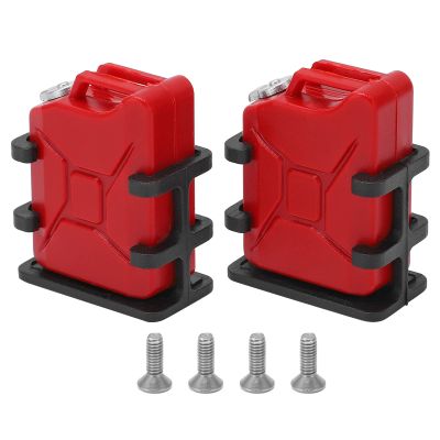RC Car Simulated Fuel Tank Mini Oil Can Decoration Accessory for 1/8 1/10 RC Crawler Car (Red)