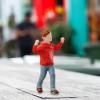 1:64 Scale Diorama Figure Miniature Layout Street People Figure Fairy Garden Hobby Collections Desktop Ornament Mini Figurine view 3