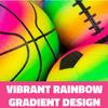 5.5 Inch Rainbow Sports Ball Set, Assorted Styles, 1 Count view 2