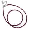 ZYIBPMSJKQCFK 2mm Blue Turquois Stone Necklace Simple Small Mini Gem Bead Clavicular Chain Choker Handmade For Women Men,Blue Turquoise,38-40cm view 2