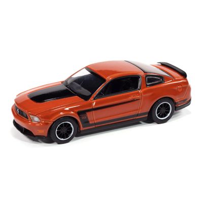 2012 Boss 302 Competition Orange with Black Accents Modern Muscle Series 1/64 Diecast Model Car by Auto World 64502-AWSP186B