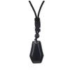 1 Piece 30 X 20mm Natural Chakra Semi-precious Stone Pendant Rope Necklace,Amethyst,50cm view 2