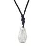 1 Piece 30 X 20mm Natural Chakra Semi-precious Stone Pendant Rope Necklace,Amethyst,50cm view 3