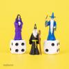 Archie McPhee Tiny Box of Wizards Novelty Mini-Figure Set (3 Piece) view 3