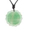 3.5cm Natural Stone Necklace For Women Hand Rose Flower Shape Pendant Accessories,Dragon Blood,75cm view 4