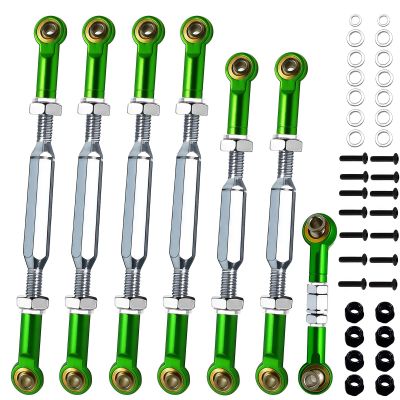 2026 New Stainless Steel Turnbuckles Tie Rods with Spacers fit for 1/10 Traxxas Slash 4X4VXL,Slash 2WD,Hoss 4X4VXL,Rustler 4X4 VXL,Rustler 2WD,Stampede VXL,Bandit/VXL,RC Car Hops Up Parts(Green)