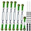 2026 New Stainless Steel Turnbuckles Tie Rods with Spacers fit for 1/10 Traxxas Slash 4X4VXL,Slash 2WD,Hoss 4X4VXL,Rustler 4X4 VXL,Rustler 2WD,Stampede VXL,Bandit/VXL,RC Car Hops Up Parts(Green) view 1