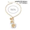 3 * 3cm Retro Heart Pendant Choker Necklace For Women Goth Metal Gold Chain Accessories,Gold,37+7cm view 3