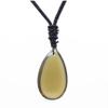 35 * 20mm Natural Quartz Stone Necklace Agates Stone Pendant Necklace,Amethyst,60cm view 4