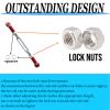 2026 Stainless Steel Turnbuckles Tie Rods with Spacers fit for 1/10 Traxxas Slash 4X4VXL,Slash 2WD,Hoss 4X4VXL,Rustler 4X4 VXL,Rustler 2WD,Stampede VXL,Bandit/VXL,RC Car Hops Up Parts(Red) view 3