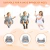 3-in-1 Toddler Swing Set, Indoor & Outdoor Baby Swing Heavy Duty Swing Set with Foldable Metal Stand for Aged 6 Months to 10 Years Old, Easy to Assemble and Store (Gary) view 3