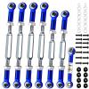 2026 Stainless Steel Turnbuckles Tie Rods With Spacers fit for 1/10 Traxxas Slash 4X4VXL,Slash 2WD,Hoss 4X4VXL,Rustler 4X4 VXL,Rustler 2WD,Stampede VXL,Bandit/VXL,RC Car Hops Up Parts(Navy blue) view 1