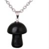 2.8 * 2.03cm Pendant Necklace Natural Stone Pink Quartz Charm Stainless Steel Necklaces For Women,Turquoise Chain,65.3cm view 2