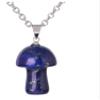 2.8 * 2.03cm Pendant Necklace Natural Stone Pink Quartz Charm Stainless Steel Necklaces For Women,Turquoise Chain,65.3cm view 3