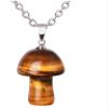 2.8 * 2.03cm Pendant Necklace Natural Stone Pink Quartz Charm Stainless Steel Necklaces For Women,Turquoise Chain,65.3cm view 4