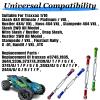 2026 Stainless Steel Turnbuckles Tie Rods with Spacers fit for 1/10 Traxxas Slash 4X4VXL,Slash 2WD,Hoss 4X4VXL,Rustler 4X4 VXL,Rustler 2WD,Stampede VXL,Bandit/VXL,RC Car Hops Up Parts(Purple) view 2