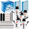 12 Pack Build a Snowman Indoor Decor, Christmas Crafts, Snowman Making Kit for Kid, Christmas Stocking Stuffers for Girls, Boys, Creative Kids Air Dry Modeling Clay for Holiday Activities view 1