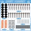12 Pack Build a Snowman Indoor Decor, Christmas Crafts, Snowman Making Kit for Kid, Christmas Stocking Stuffers for Girls, Boys, Creative Kids Air Dry Modeling Clay for Holiday Activities view 2