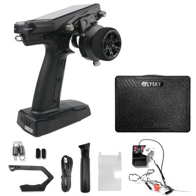 Flysky FS-G11P Radio Transmitter, 2.4GHz 11CH Transmitter with FS-R11P Receiver Combo, IPS Display, Colorful Lighting Control, Ultra-Low Energy Consumption Suitable for ANT Models RC Toys