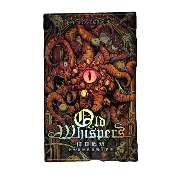 ELYN Cthulhu Series Tarot Card Collection 78 Cards Divination Tool Fate Forecasting Cards Party Fortune-Telling Card Game Playing Cards Board Art Theme Card Storage Book