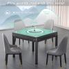 2F22E Mahjong Table Mat for American Mahjong, Neoprene Non-Slip Noise Reduction Mat with Printed Rules, 32.4 x 32.4 Inch Cyan Table Cover for Poker, Cards & Board Games view 4