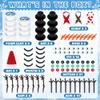 9 Pack Christmas Crafts, DIY Christmas Snowman Clay for Kids, Build Your Snowman Craft Kit, Modeling Clay Snow Man Making Game, Xmas Crafts Presents Winter Christmas Stocking Stuffers view 2