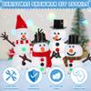 9 Pack Christmas Crafts, DIY Christmas Snowman Clay for Kids, Build Your Snowman Craft Kit, Modeling Clay Snow Man Making Game, Xmas Crafts Presents Winter Christmas Stocking Stuffers view 3