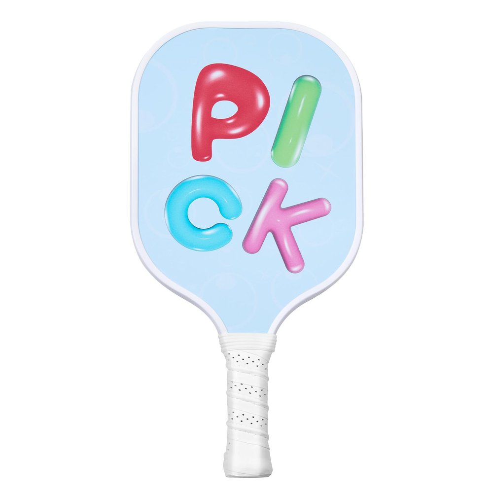 VEVOR Kids Pickleball Paddle, Lightweight Youth Pickleball Paddle with Small Grip and Cute Pattern, Fiberglass Pickle Ball Racket & Honeycomb Core, Child Size for Kids, Youth, Boys & Girls