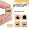 Hpmjz 15 Pcs Left Right Center Game Dice 16mm Wooden Dice with Drawstring Bag Standard Size 6 Sided for Left Right Center Game Dices Accessorie Family Indoor Outdoor Travel Easy to Store and Carry view 2