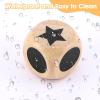 Hpmjz 15 Pcs Left Right Center Game Dice 16mm Wooden Dice with Drawstring Bag Standard Size 6 Sided for Left Right Center Game Dices Accessorie Family Indoor Outdoor Travel Easy to Store and Carry view 3