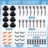 8 Pack Christmas Craft Supplies, DIY Snowman Kit, Build a Snowman Kit Indoor Decoration, Creative Kids Air Dry Clay Modeling Dough Crafts, Christmas Stocking Stuffer for Xmas Holiday Decorations view 2