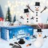8 Pack Christmas Craft Supplies, DIY Snowman Kit, Build a Snowman Kit Indoor Decoration, Creative Kids Air Dry Clay Modeling Dough Crafts, Christmas Stocking Stuffer for Xmas Holiday Decorations view 3