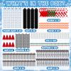 60 Pack Christmas Crafts, Christmas Snowman Presents Bulk, Build Your Snowman Kits, DIY Crafts Supplies for Kids, Party Favor for Girls and Boys, Christmas Stocking Stuffers for Kids view 2