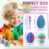 12PCS 3D Printed Dragon Eggs, Cool Stuff Fun Gifts, Mini Dragon Egg Set Articulated Crystal Dragons Fidget Toy for Boy Girls Kids Easter Basket Stuffers (12 Pcs) view 2