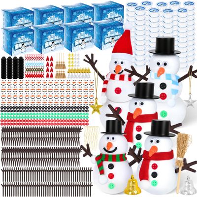 96 Pack Do You Want to Build a Snowman, Christmas Crafts for Kids DIY Kit, Build a Snowman Winter Indoor Decorations, Christmas Crafts Supplies, Christmas Activities School Family Party Supplies