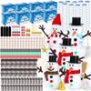 96 Pack Do You Want to Build a Snowman, Christmas Crafts for Kids DIY Kit, Build a Snowman Winter Indoor Decorations, Christmas Crafts Supplies, Christmas Activities School Family Party Supplies view 1